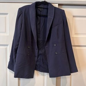 Something Navy Double Breasted Navy Blazer Size M NWOT